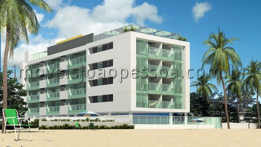 More em edifício beira mar pé na areia!