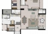 147 m² opção de 2 suítes! Living Ampliado