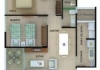 Planta apartamento 2 quartos no 4º andar