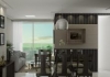 Sala para 2 ambientes com varanda